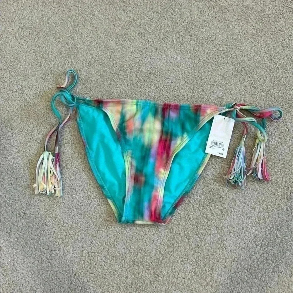 New with tags BP green and blue tribal tie dye bikini bottoms in size small